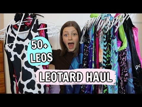 My Gymnastics Leotard Haul! HUGE (50  LEOTARDS)