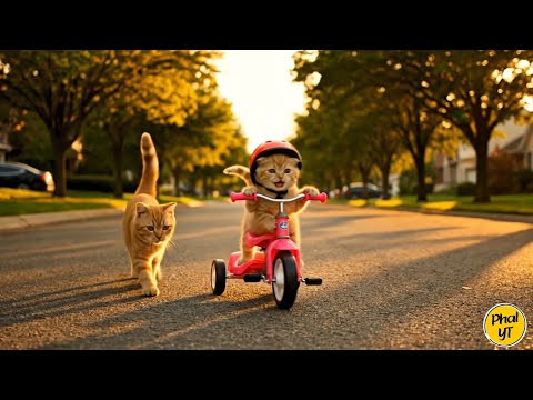 Jorry Falls off Bike, Mama Cat Takes Her to the Hospital and Cares for Jorry!