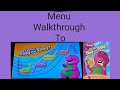 Barney Can You Sing That Song DVD Menu Walkthrough