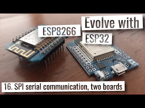 ESP32 & ESP8266- SPI serial communication, two boards