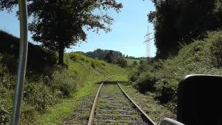 preview picture of video 'Solardraisine Überwaldbahn - km0,7 bis 1,4'
