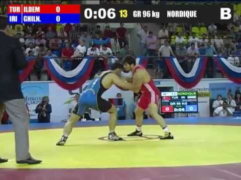Davoud Gilnayrang (Iran) vs Cenk Ildem (Turkey) 96kg 2012 Greco Roman World Cup FINAL
