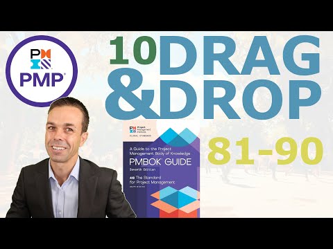 10 PMP Drag Drop Questions 1 to 10