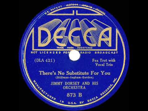 1936 Jimmy Dorsey - There’s No Substitute For You (with vocal trio)