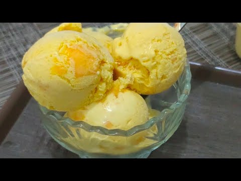 Mango Ice Cream Recipe - Homemade Ice cream (Only 3 Ingredients)AFS