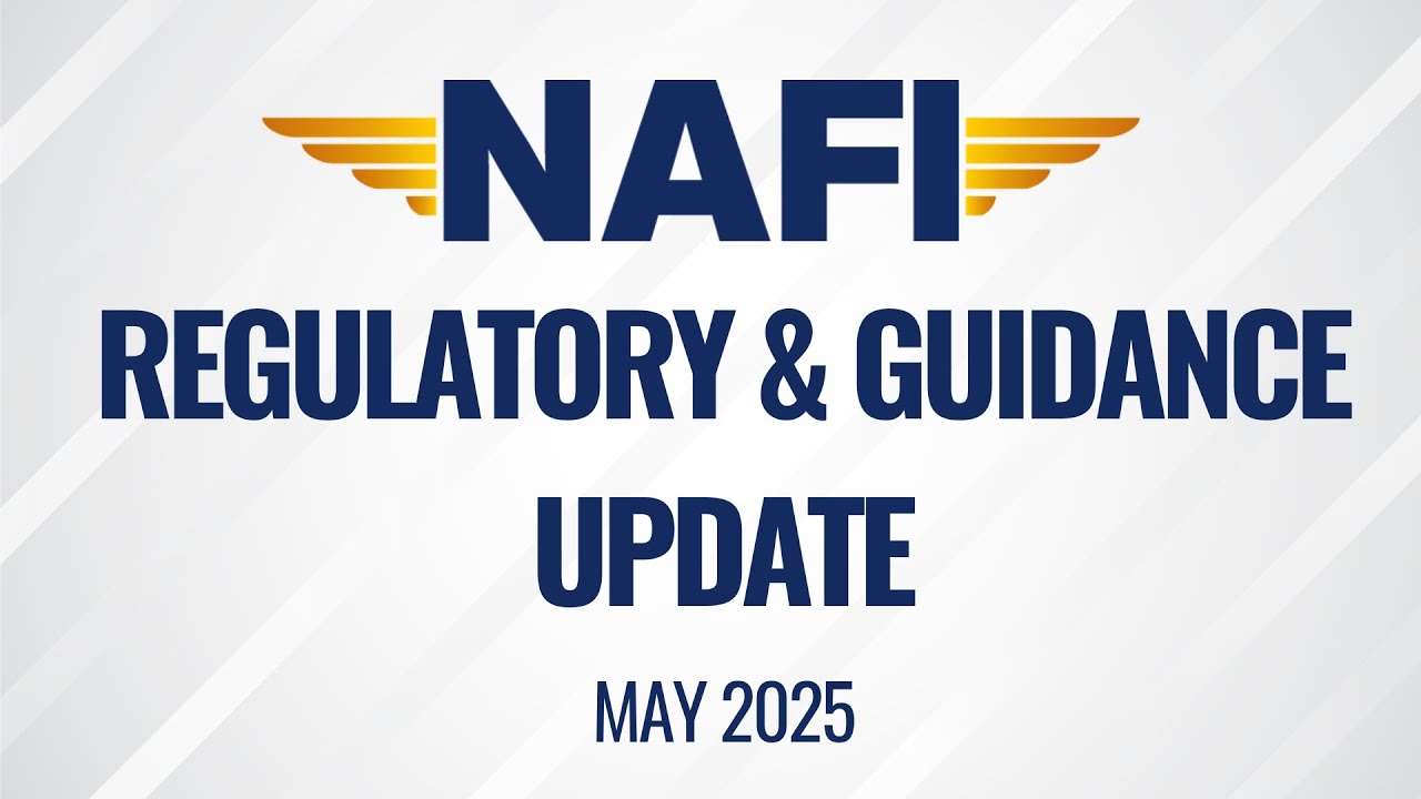 May 2025 Regulatory Update - IAP charts, knowledge tests, Part 141 modernization, U.S. addresses