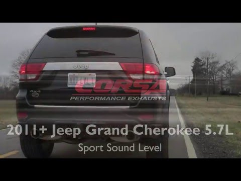 Corsa Performance Jeep Grand Cherokee 5 7L Exhaust System Sport Sound Level