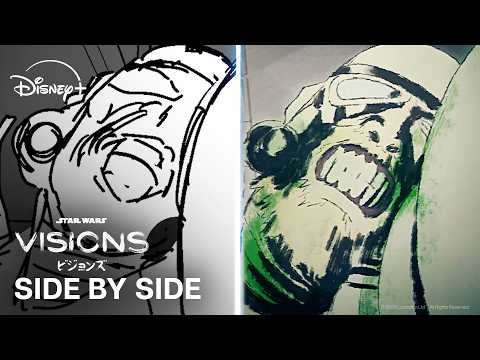 Star Wars Visions Volume 3 Side by Side | "BLACK” Behind the Scenes | Storyboard vs. Episode