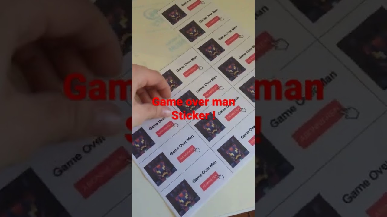 Game over man Sticker !