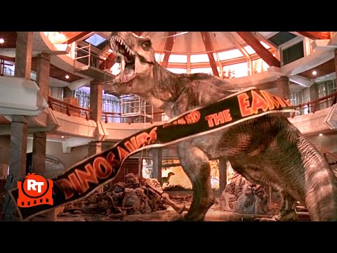 Jurassic Park (1993) - T-Rex vs. the Raptors Scene | Movieclips