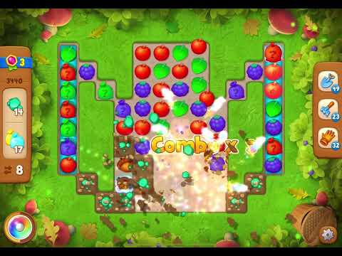 GardenScapes Level 3440 no boosters (16 moves)