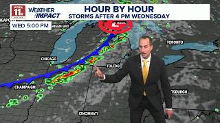 Dry, mild overnight Tuesday; scattered showers, isolated storms Wednesday afternoon | WTOL Weather