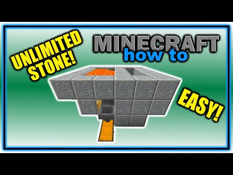 How to Make an EASY Stone Generator in Minecraft! | Easy Minecraft Tutorial