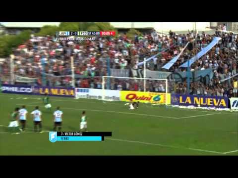 Gol de Gómez. Juventud Unida 2 - Ferro 1. Fecha 10. B Nacional 2015. FPT