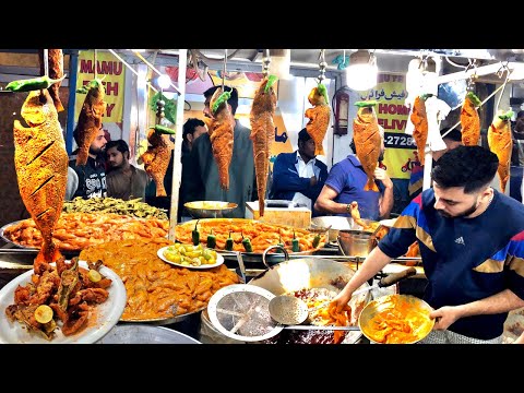 Lahori Spicy Whole Fish Fry | Machli Farosh Street Food of Karachi, Pakistan