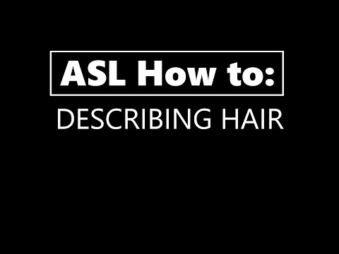 How to Sign Hairdressing in Auslan