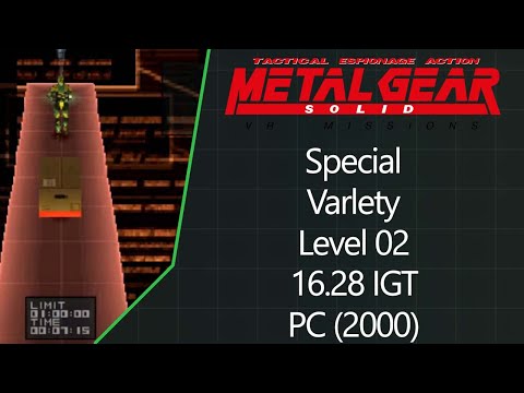 MGS: VR Missions | PC (2000) | Special | Variety | Level 02 | 16.28 IGT