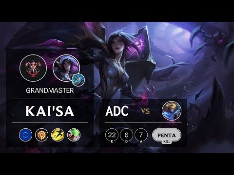 Kai'Sa ADC vs Ezreal - EUW Grandmaster Patch 9.8