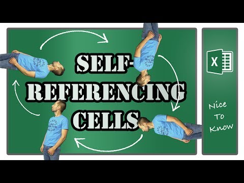Excel Nice to know SELF REFERENCING CELLS