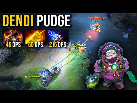🔥 Dendi Trying On New Pudge Persona Set For The First Time | Pudge Official