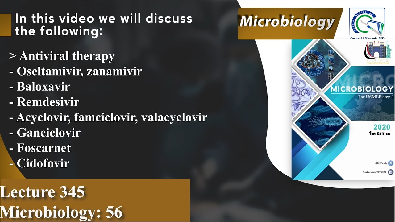 Antiviral therapy | Oseltamivir | Baloxavir | Remdesivir | Acyclovir | Ganciclovir | Foscarnet