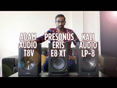 Which 8-Inch Monitors Should You Buy for $1k? (ADAM Audio T8V, PreSonus Eris E8 XT, Kali Audio LP-8)