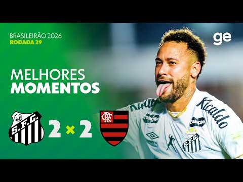 Gols e melhores lances de Santos x Flamengo