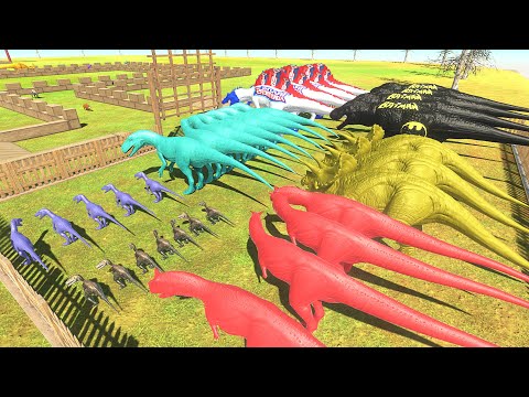 ⚡ All Unit Color Championship 🦖 | Animal Revolt Battle Simulator 🦕