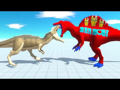 Grey Carcharodontosaurus Superman Allosaurus NFT Trex Deathrun  - Animal Revolt Battle Simulator