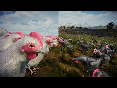 1000 GIANT CHICKEN vs 1 MILLION FREE RANGED CHICKEN UEBS 2 Ultimate Epic Battle Simulator 2
