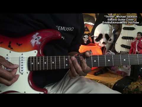 THRILLER Michael Jackson Guitar Cover - LESSON LINK IN VIDEO DESCRIPTION @EricBlackmonGuitar
