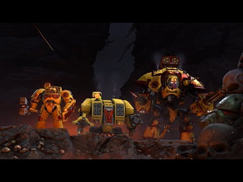 Space Marines (Imperial Fists) vs Orks (Blood Axes), 3v3, Hard AI - Warhammer 40 000: Dawn Of War 3