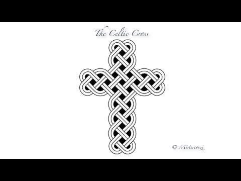 How to draw a Celtic Cross (8 easy stages)