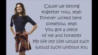 Glee - My Life Would Suck Without You (lyrics)