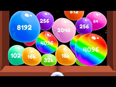 Jelly 2048 Puzzle Merge Game vs Puff Up - All Levels (Freeplay, Max Level) Math Games