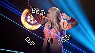 Demi Lovato &quot;in the mirror&quot; vocal showcase (Bb3-Bb5-Eb5)