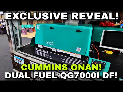 EXCLUSIVE! CUMMINS ONAN Made the PERFECT Dual Fuel RV Generator! QG 7000i DF