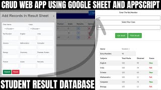R20 | Fully Automate Result Management System Using Google sheet and Apps script