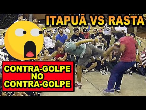 Contragolpe no contragolpe (Itapuã beira mar VS Emerson Rasta) Jogão de capoeira