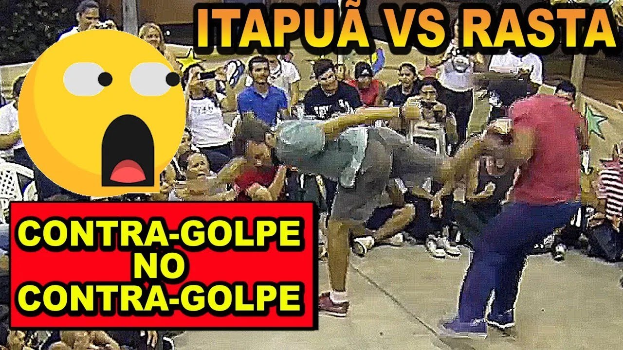Contragolpe no contragolpe (Itapuã beira mar VS Emerson Rasta) Jogão de capoeira
