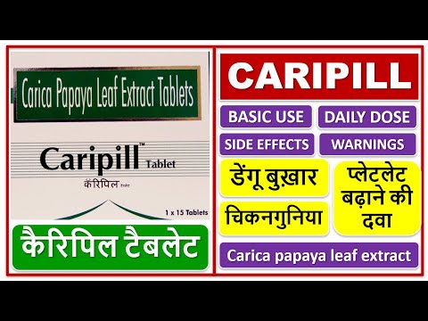 Carica Papaya Leaf Extract Tablet, Packaging Size: 15 Tablets Strip