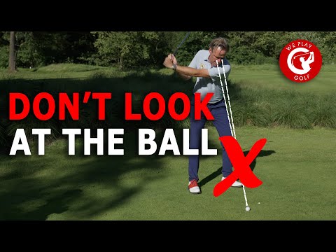 The secret to pure iron striking? Don't look at your golf ball!