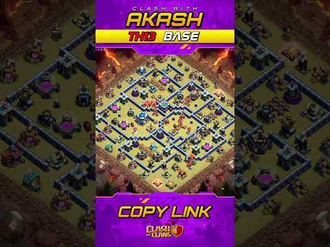 Only 1 Star TH13 War Base 2025 Anti 2 Star Anti Zap Witches Anti Electro Dragon Clash of Clans