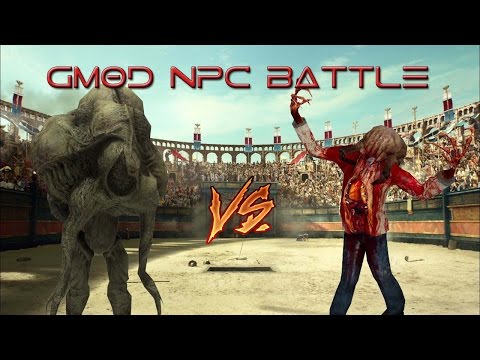 HALO FLOOD VS ZOMBIES! (GMOD NPC BATTLE)