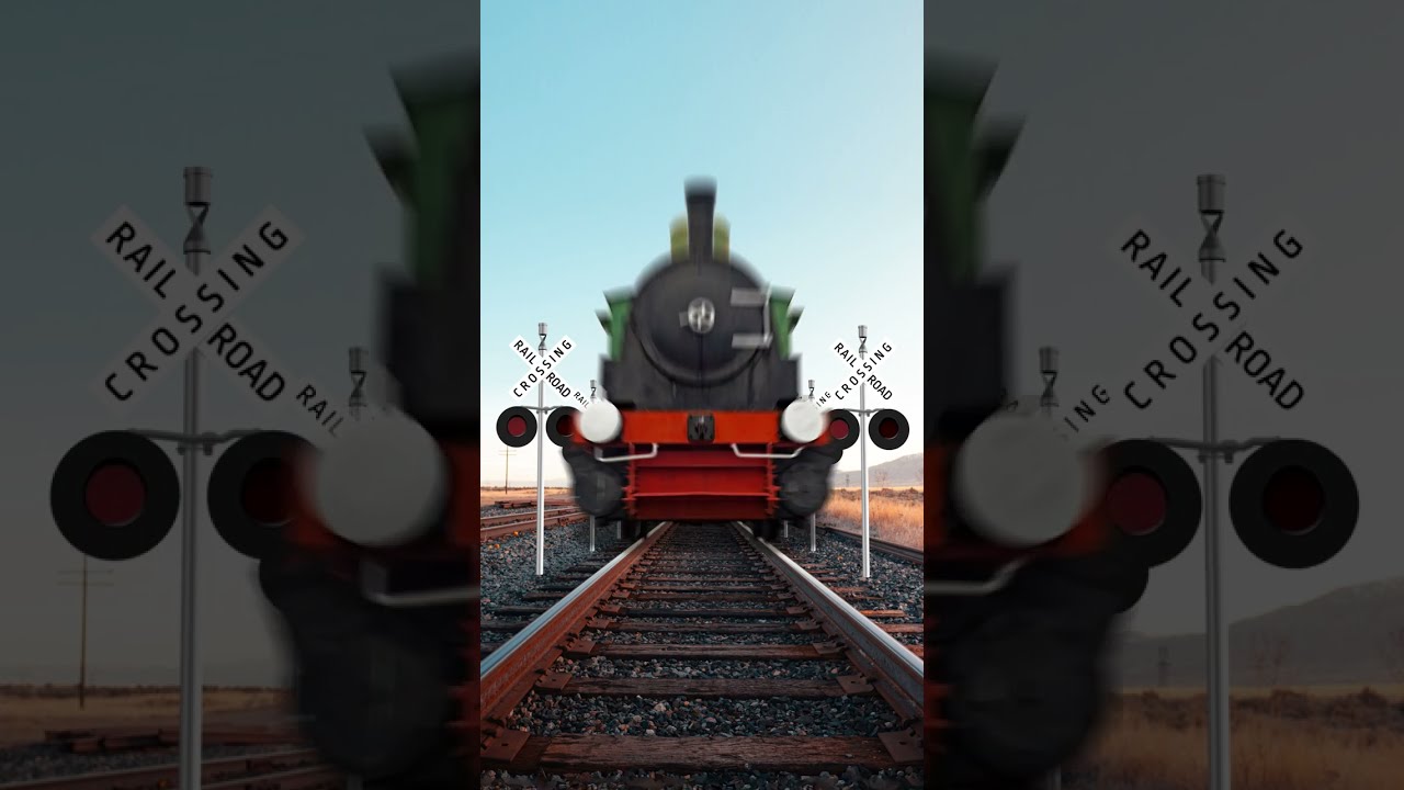 【踏切アニメ】ふみきりカンカンとUFO Railroad rossing kareta api रेल उड़न तश्तरी #Shorts