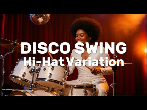 Disco Swing │ Hi-Hat Var. │ Drum Tutorial │ Sheet Music + Play-Along │ 110→60 BPM (Multi-Tempo)