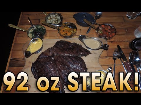 STEAK's 92oz Man vs Steak Undefeated Challenge!! Video
