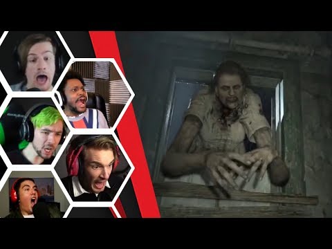 Let's Players Reaction To The Mutated Marguerite Jumpscare | Resident Evil 7