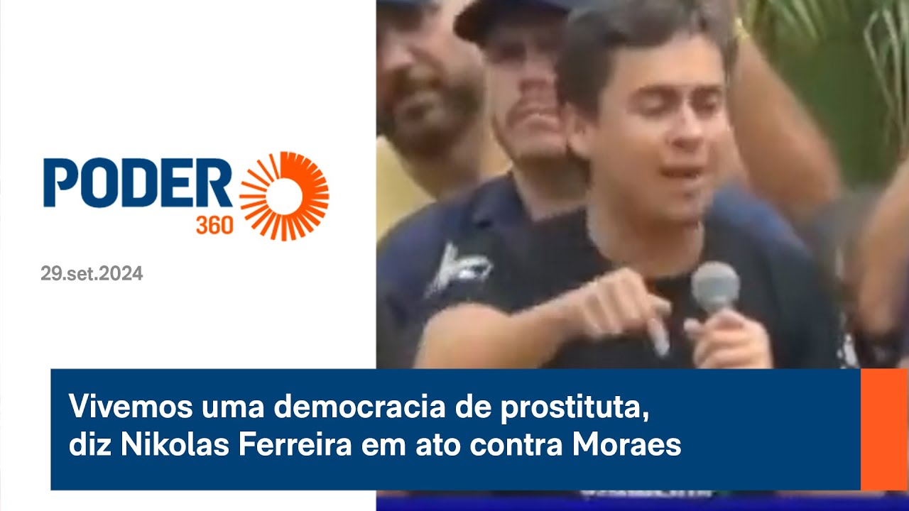Vivemos uma democracia de prostituta, diz Nikolas Ferreira em ato contra Moraes