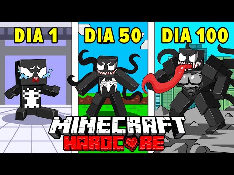 Eu Sobrevivi 100 DIAS como VENOM no Minecraft HARDCORE!